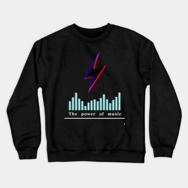 Colourful lightning , the power of music. Crewneck Sweatshirt by Bird